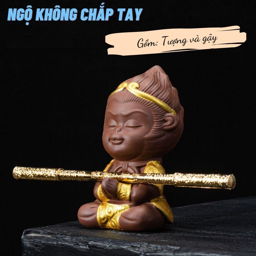 Tượng Tôn Ngộ Không mini , tượng trang trí bể cá, tượng trang trí tiểu cảnh