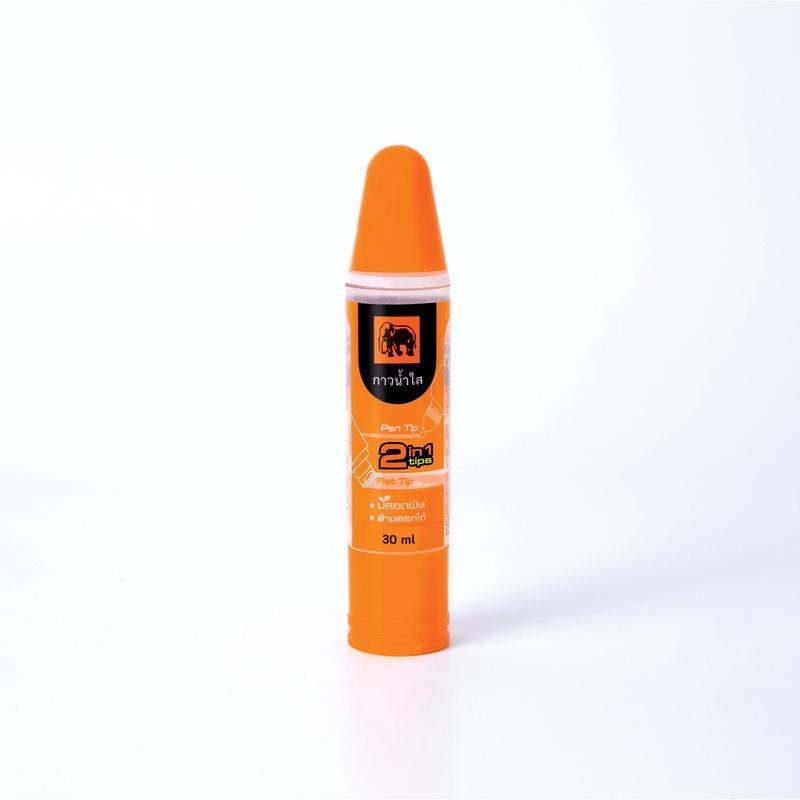 Keo dán trong 2 đầu dạng nước, hồ dán Elephant 30ml