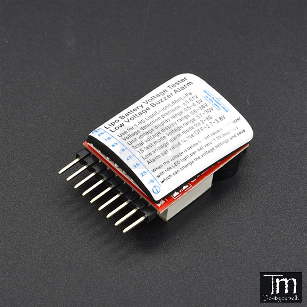 Mạch Đo Pin - Mạch Báo Pin Lithium 1-8S RC