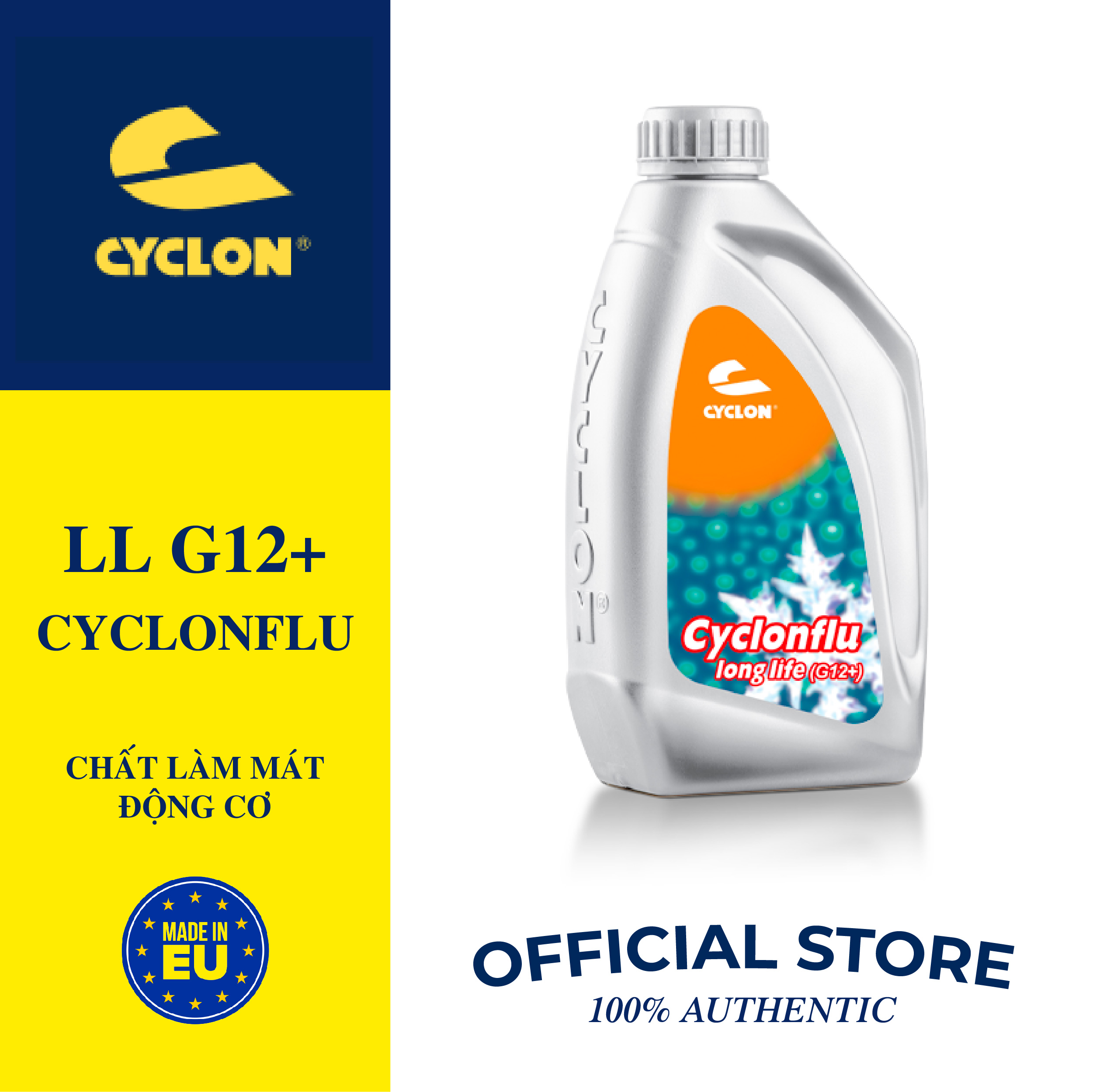 Nước Làm Mát Động Cơ Tiêu Chuẩn Châu Âu CYCLONFLU LL G12+