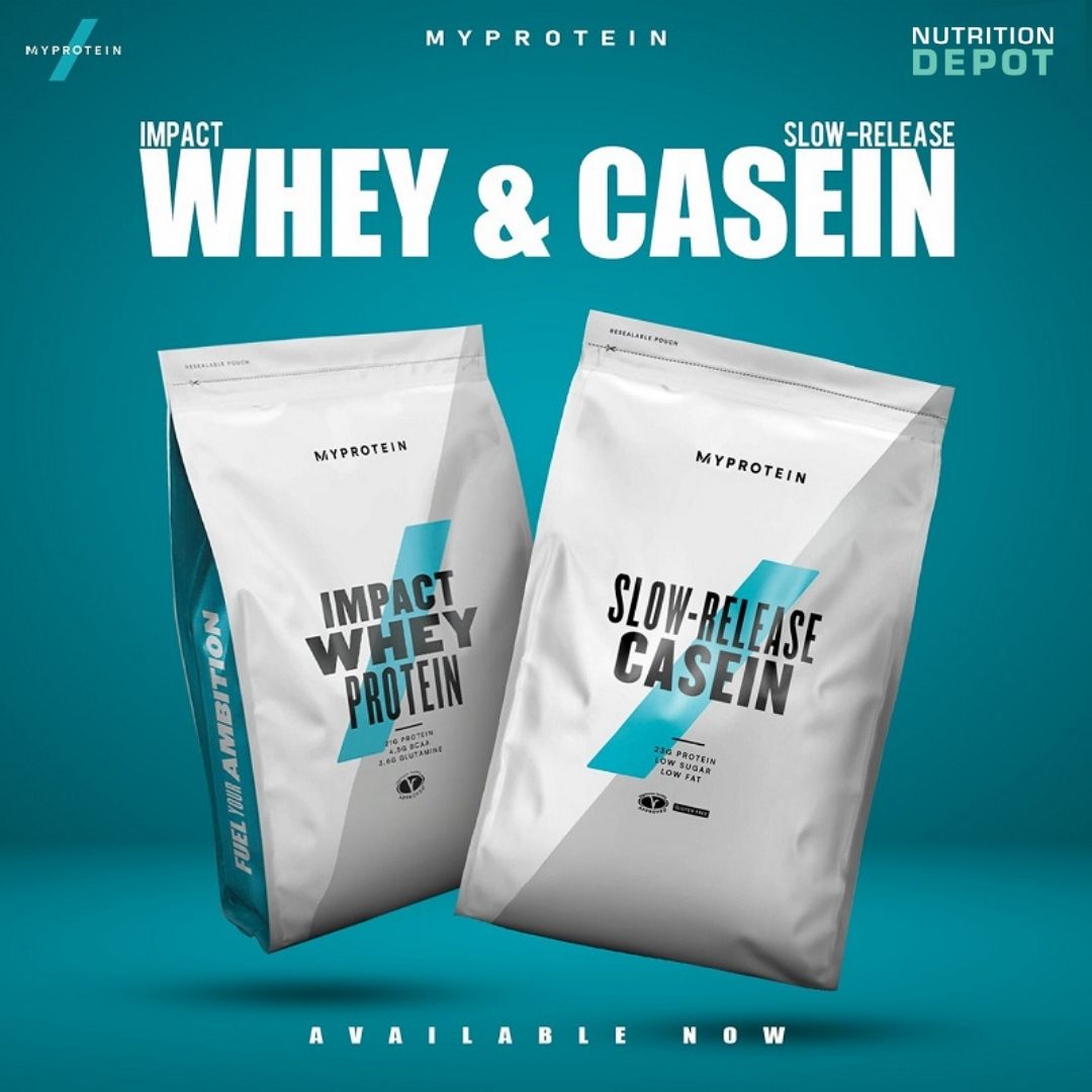 Thực phẩm bổ sung Slow Release Casein Myprotein (Protein Casein) - Hỗ trợ tăng cơ suốt đêm ngủ dài - Nutrition Depot VN