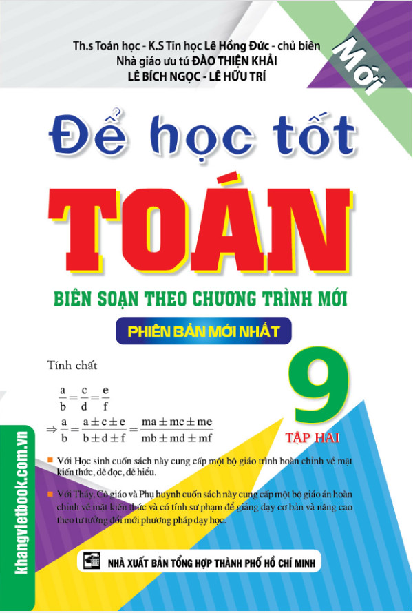 Để Học Tốt Toán 9 Tập 2 Phiên Bản Mới Nhất _KV