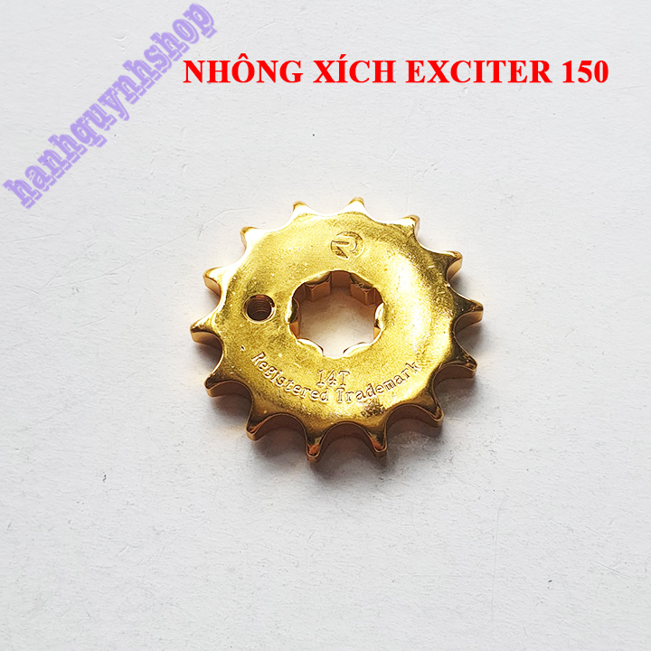 Bộ nhông xích đĩa Exciter 150 màu titan vàng đỏ