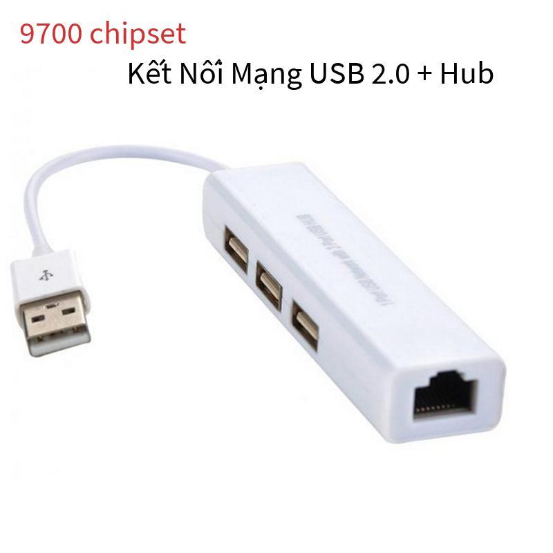 Thuận lợi nhất 9700 chip mạng USB card mạng có dây chuyển đổi card mạng USB với bộ chia USB