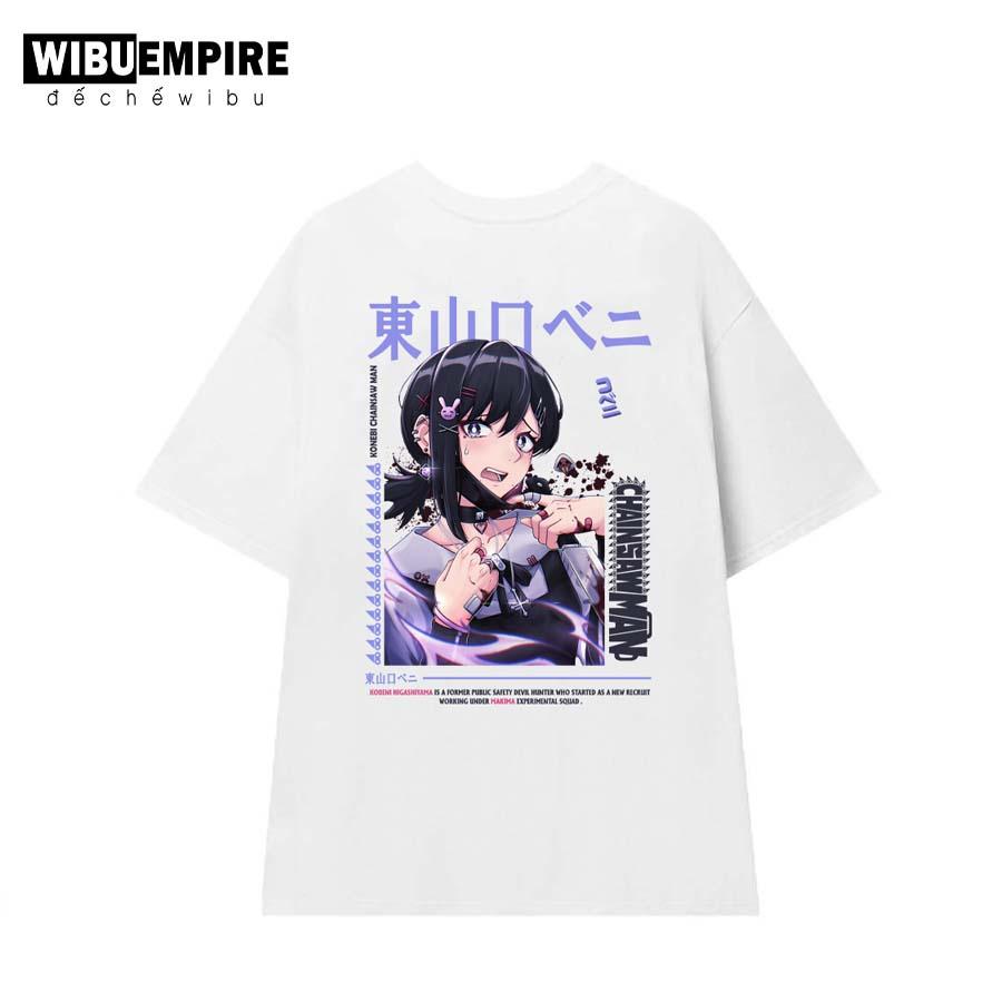Áo Thun Form Rộng Waifu KOBENI | Anime Chainsaw Man - Áo Phông Unisex