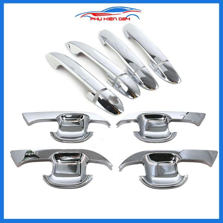 Ốp tay hõm mạ crom Kia Rio 2016-2017-2018-2019-2020 sáng bóng chống trầy bảo vệ cửa xe ô tô