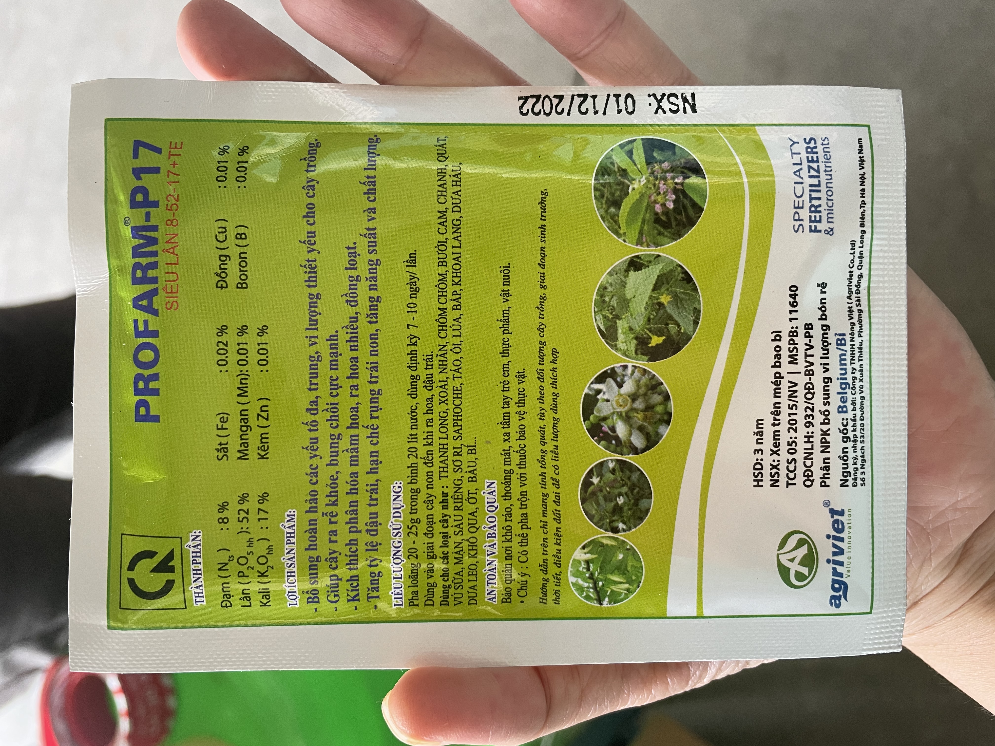 Phân bón Siêu lân xanh 6-30-13+6TE nhập khẩu_Siêu ra rễ, bật chồi cực nhanh, hạn chế nghẹn rễ, vàng lá sinh lý