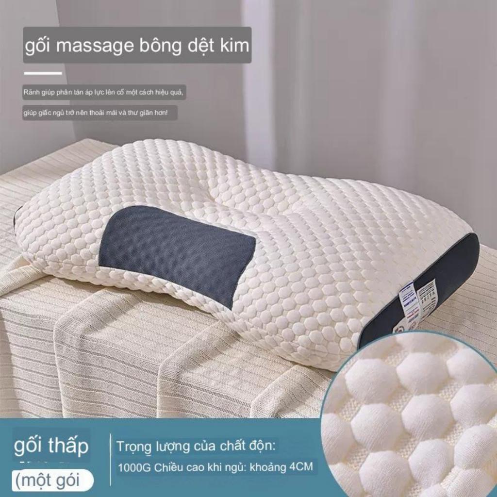 Gối ngủ chống mỏi cổ gối nằm ngủ massague cổ tạo giâc ngủ sâu