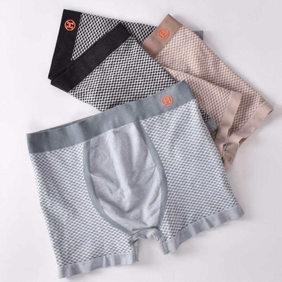 Quần Sip Nam Boxer, Quần Lót Nam Cotton Co Giãn 4 Chiều Chữ H Màu Cam