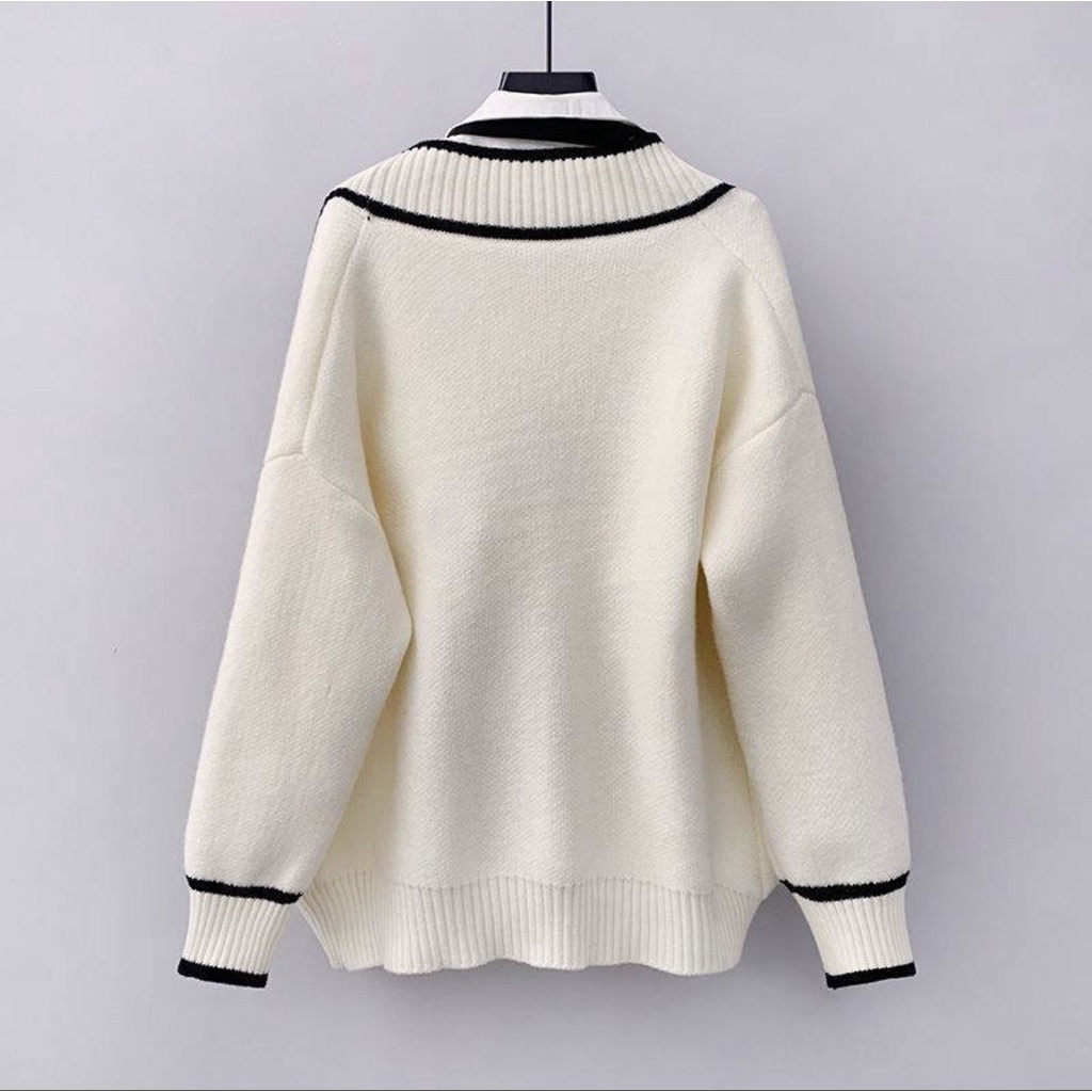 Áo khoác len cardigan nữ dáng dài LS_AL070