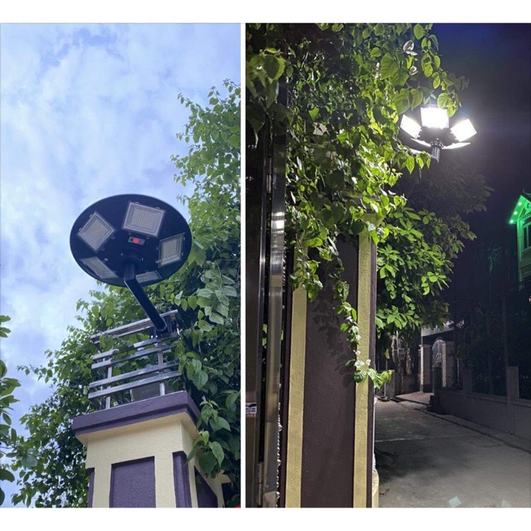Đèn Năng Lượng Mặt Trời UFO 500W Jindian Đèn Sân Vườn Ngoài Trời, Đèn Dĩa Bay Chống Nước IP66