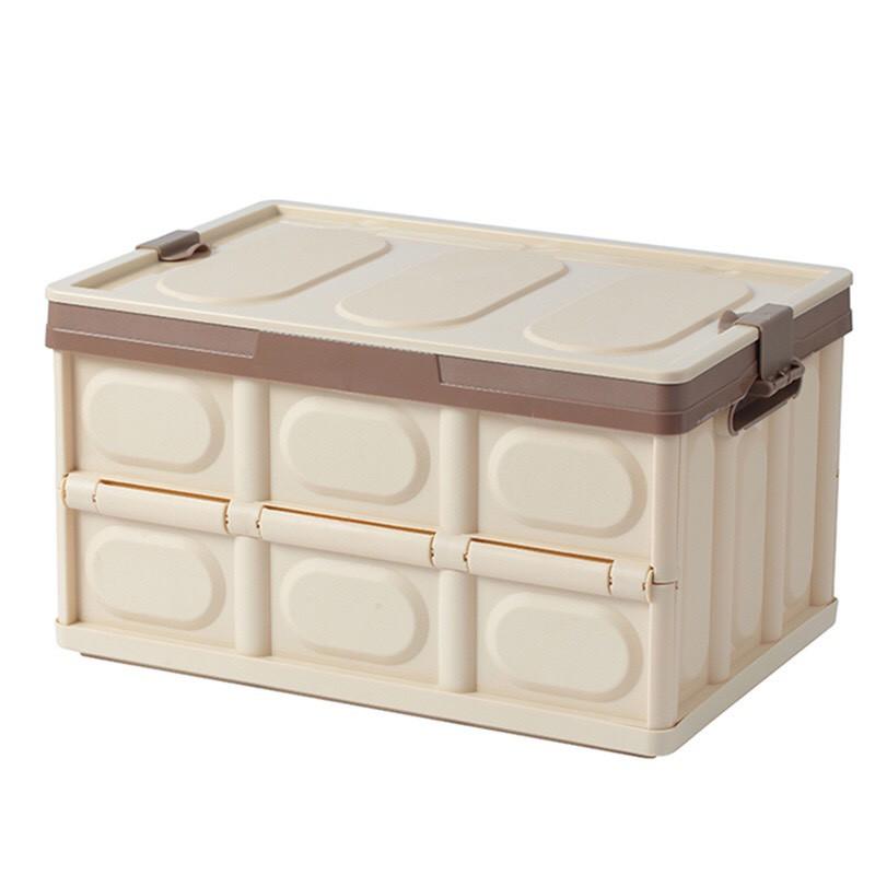 Hộp đựng đồ để cốp xe ô tô có thể gấp gọn dung tích 56 lít và 30 lít thiết kế chốt lắp đạy