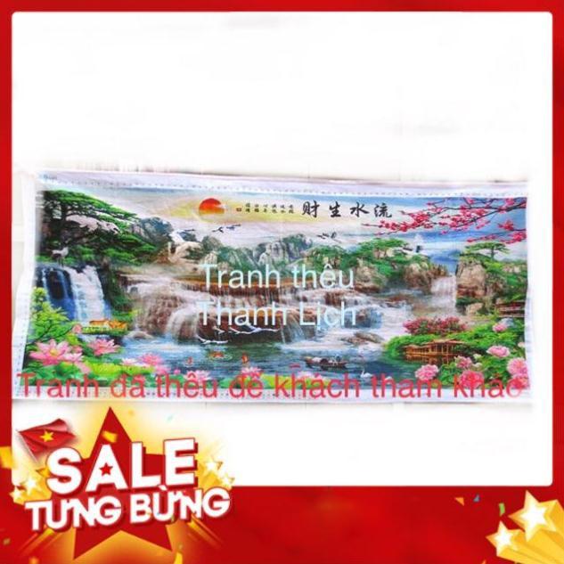 |Thêu Kín| Tranh thêu chữ thập Phong Cảnh thiên nhiên FJ0786-Chưa thêu