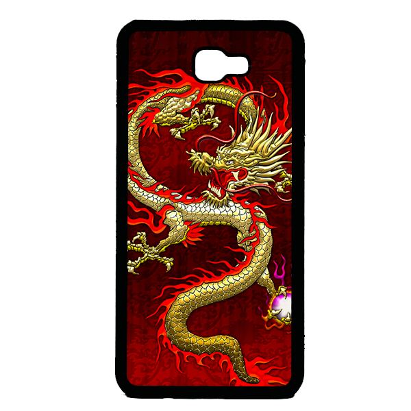 Ốp lưng cho Samsung Galaxy J7 Prime nền rồng 1 - Hàng chính hãng