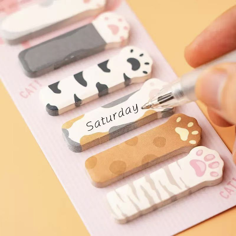 SET 180 MIẾNG GIẤY GHI CHÚ GHI NHỚ HÌNH MÈO XINH XẮN