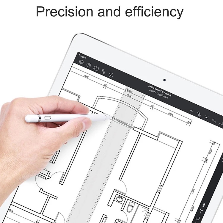 Bút cảm ứng WiWU Active Stylus thông minh dùng cho màn hình cảm ứng iPad / iPhone / Samsung Xiaomi Huawei Oppo Sony LG Đính kèm túi đựng bút - Hàng Chính Hãng