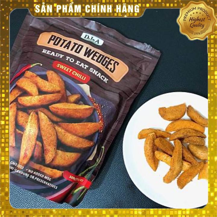 Khoai tây sấy ớt ngọt ăn liền DJ&amp;A 100g - Thích hợp ăn chay- DJ&amp;A Potato Wedges Sweet Chili