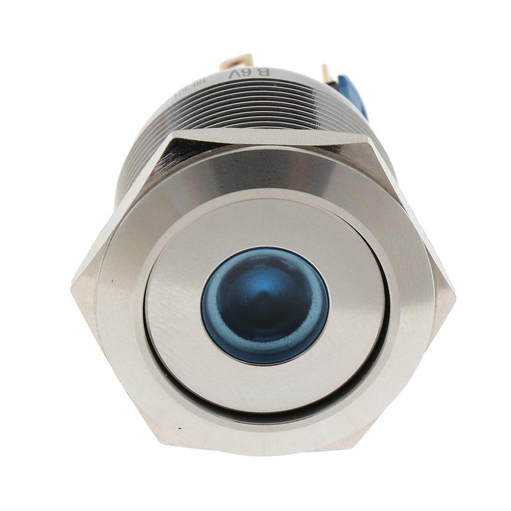 1 Pcs 22mm Led Light Push Button Switch Waterproof Push Button 6V
