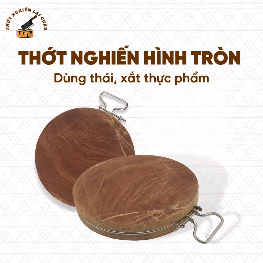 Thớt gỗ nghiến dùng để thái chặt, kích thước 29x3cm