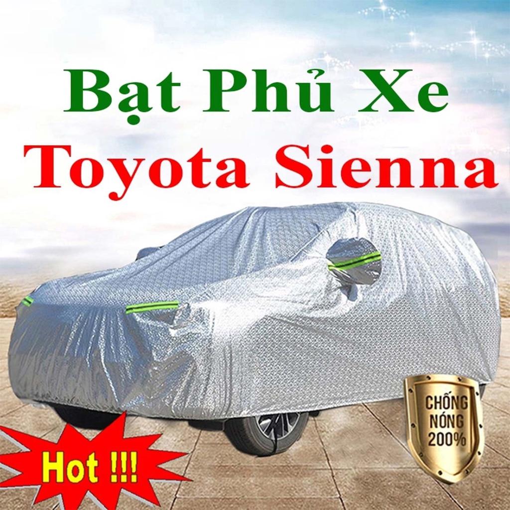 Bạt Phủ Xe Ô Tô Toyota Sienna - Bạt Phủ Ô Tô 7 Chỗ 3 Lớp Cao Cấp Chống Mưa, Chống Nắng, Chống Cháy Loại 1