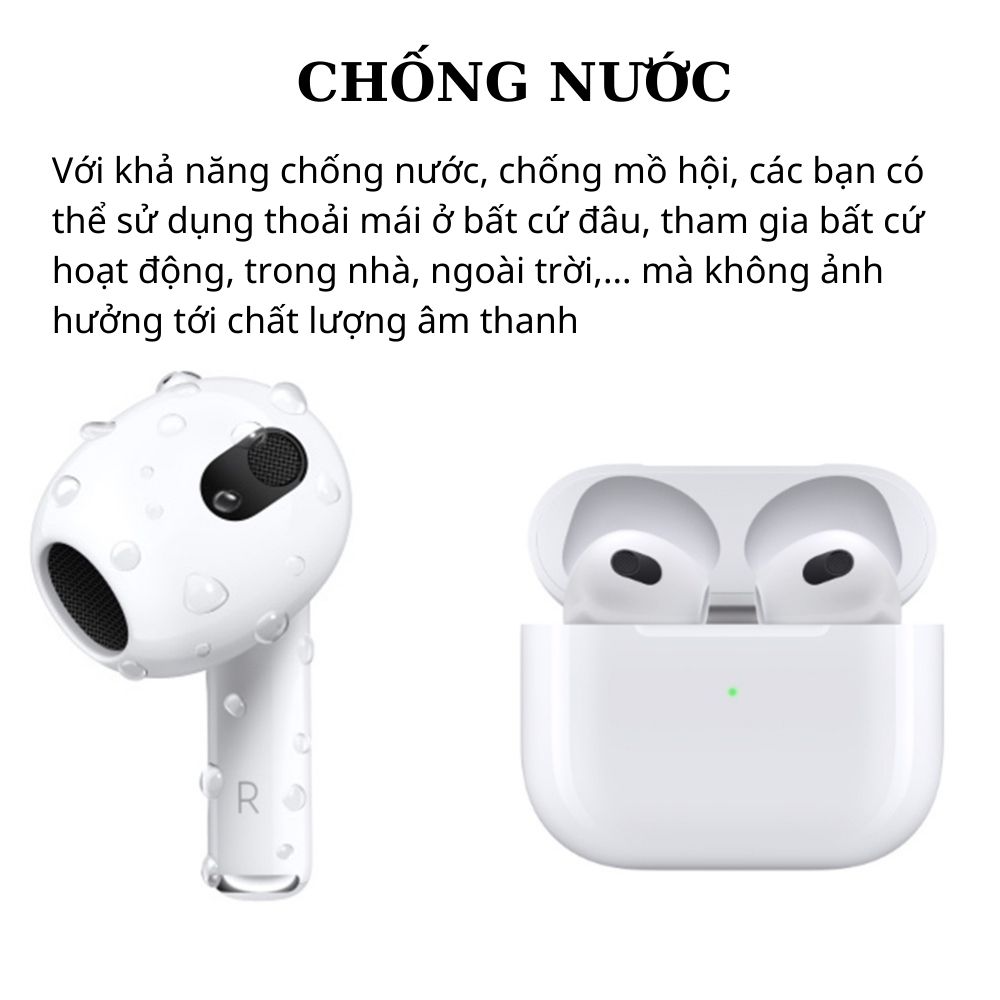 Tai nghe bluetooth không dây Beartek AP3W âm thanh chất lượng cao – Dung lượng pin 400mAh - Thời gian sử dụng tới 5h – Hàng nhập khẩu