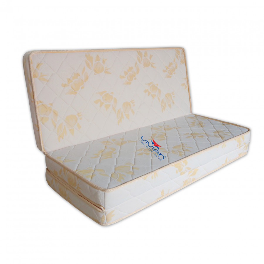 Nệm Bông Ép Happy Gấp 3 Vivian - Vải Gấm DanMask Cao Cấp Có Chần