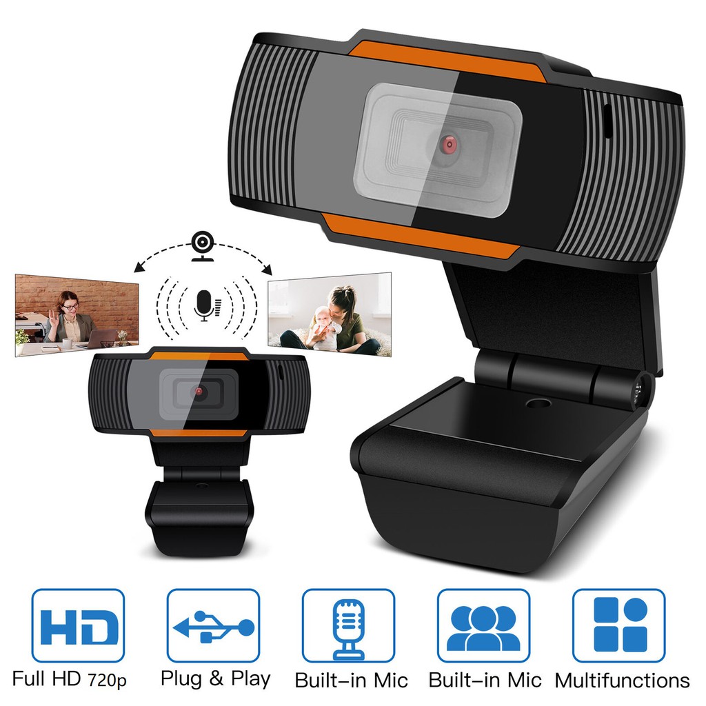 Webcam lùn có míc 720P