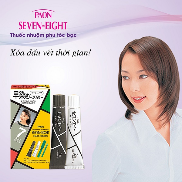 Nhuộm phủ bạc SEVEN EIGHT Hair Color (40g + 40g) Nhật Bản