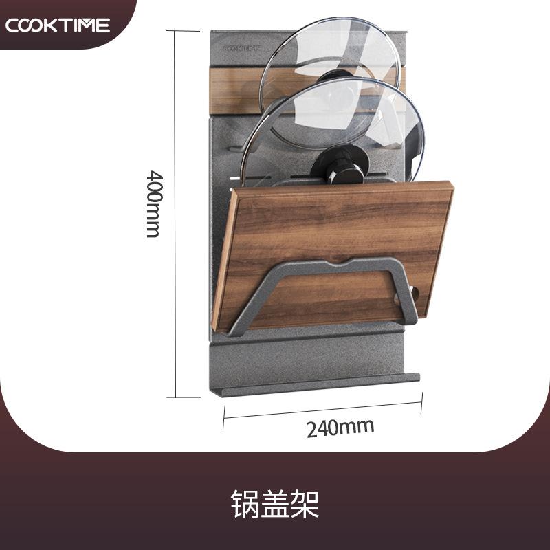 Thuận lợi nhất mát mẻ quá nhà bếp lưu trữ giá treo tường nắp nồi móc treo gia vị miễn phí đục lỗ móc treo tường góc đa chức năng