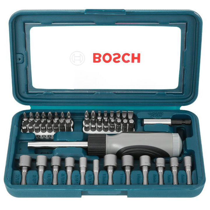 Bộ Bặn Vít Đa Năng Bosch 46 món - Giao màu ngẫu nhiên