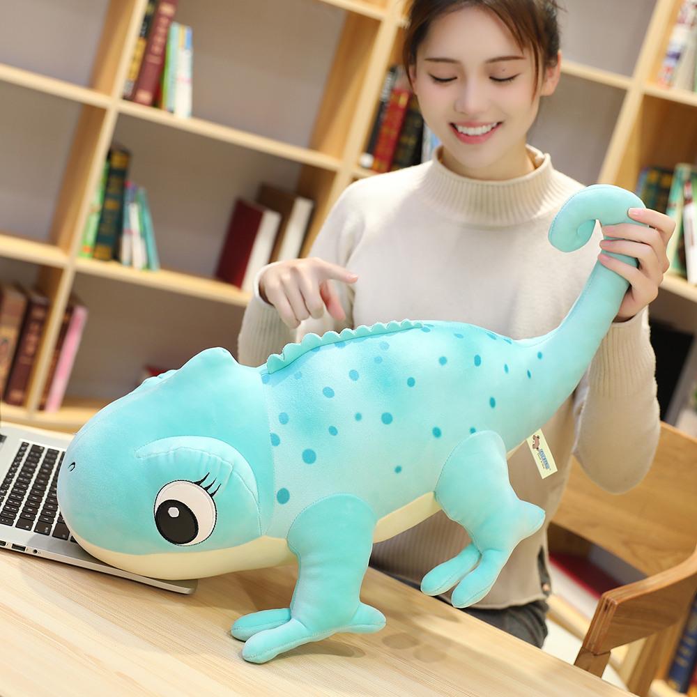 30-60Cm Dễ Thương Mô Phỏng Tắc Kè Hoa Sang Trọng Đồ Chơi Hoạt Hình Đáng Yêu Thằn Lằn Động Vật Búp Bê Nhồi Bông Mềm Gối Cho Bé Gái món Quà Cho Bé Trai