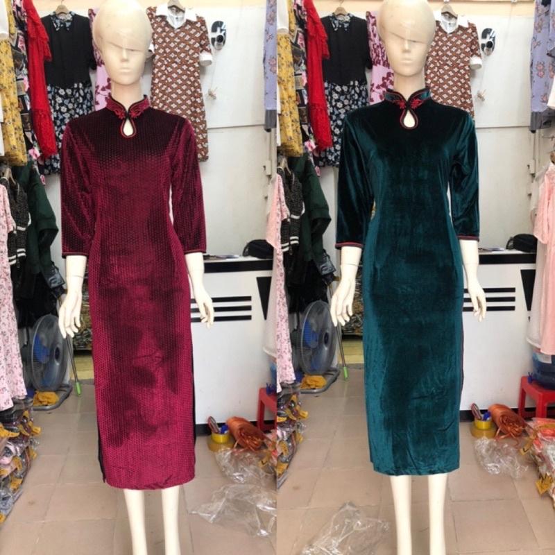 XẢ KHO: Sườn xám hè hàng thiết kế cao cấp đủ size M L XL
