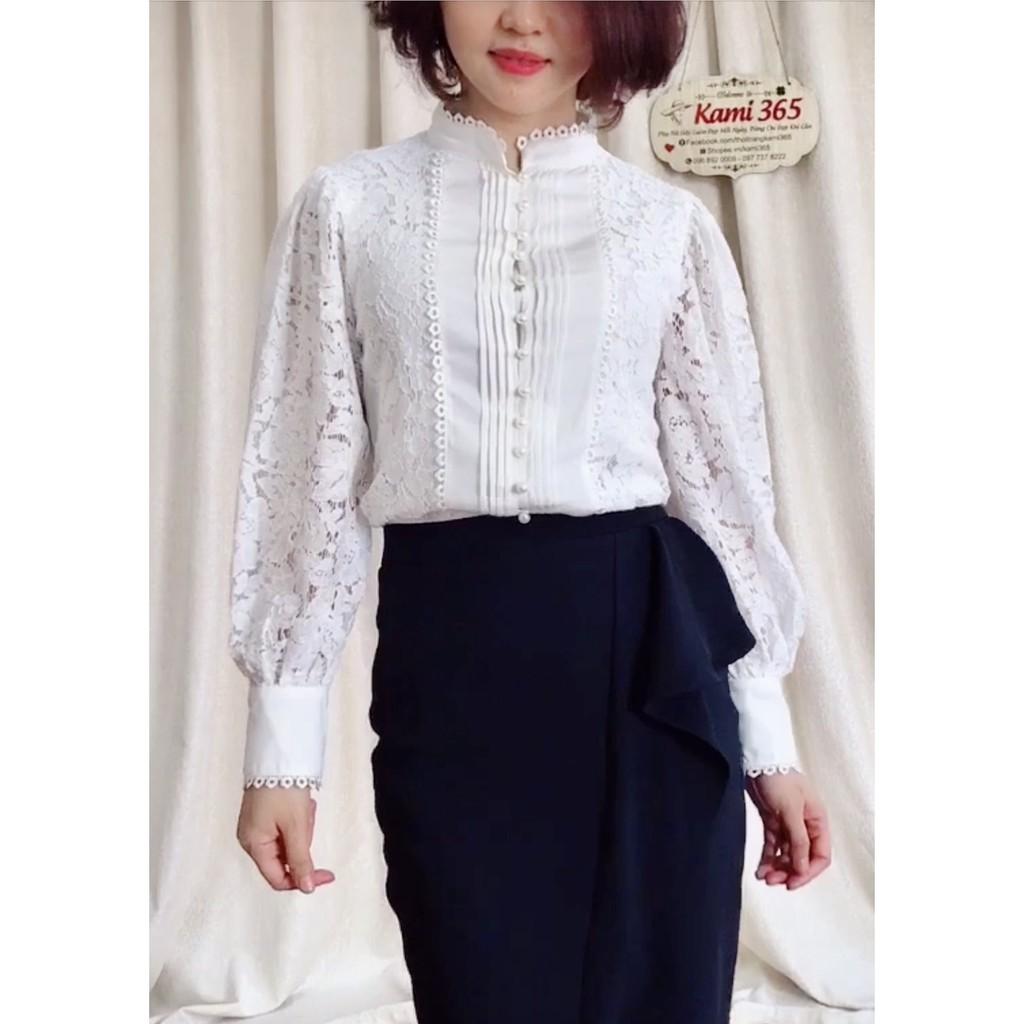 Áo sơ mi nữ , sơ mi ren thiết kế hàng cao cấp