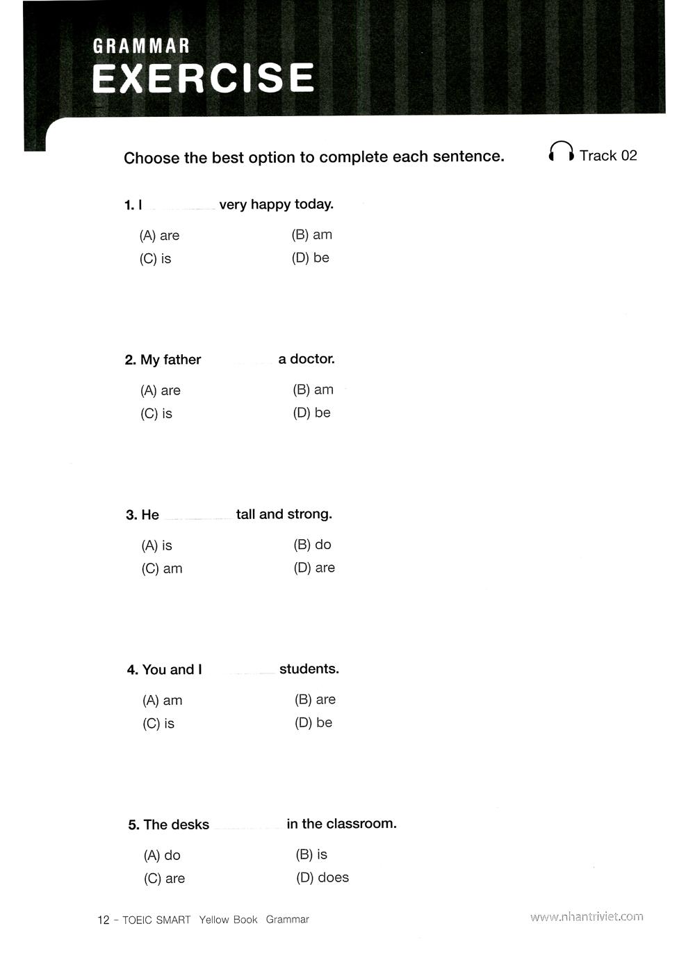Toeic Smart Yellow Book Grammar (Kèm CD)