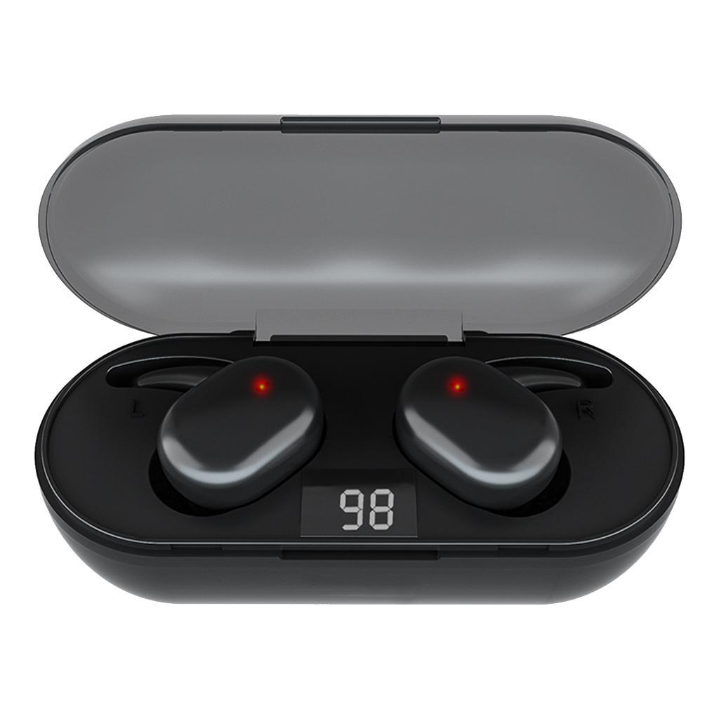 True Wireless Bluetooth 5.0 Earphones Smart Touch Control Earbuds Black