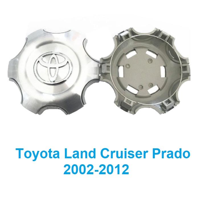 Logo chụp mâm, ốp lazang bánh sau xe ô tô Toyota Land Cruiser Prado Đời từ 2002-2012