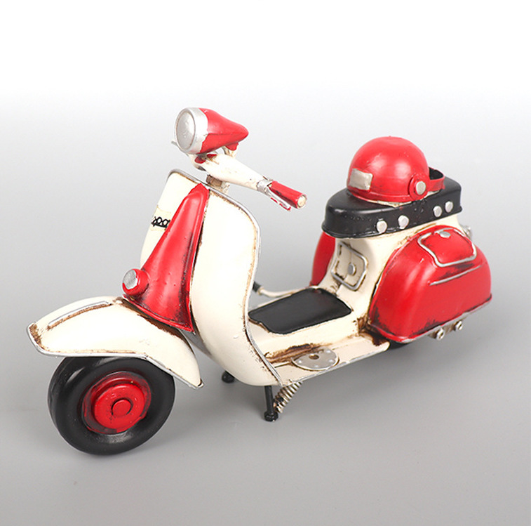 Mô Hình Xe Vespa Vintage - Mô Hình Thủ Công - Quà Tặng - Décor Home - Décor Quán Cafe
