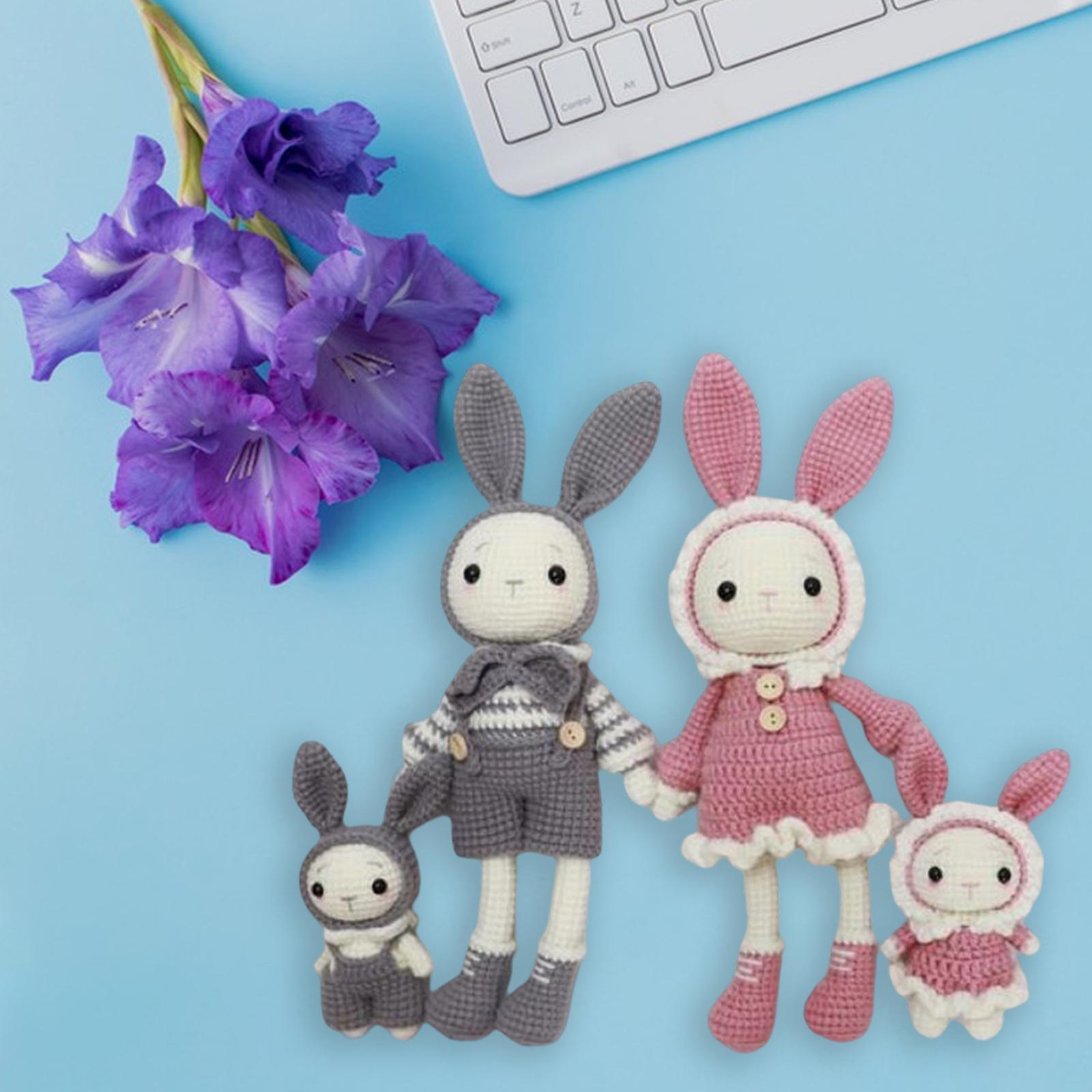 DIY Cartoon Rabbit Doll Crochet   to Make Decoration