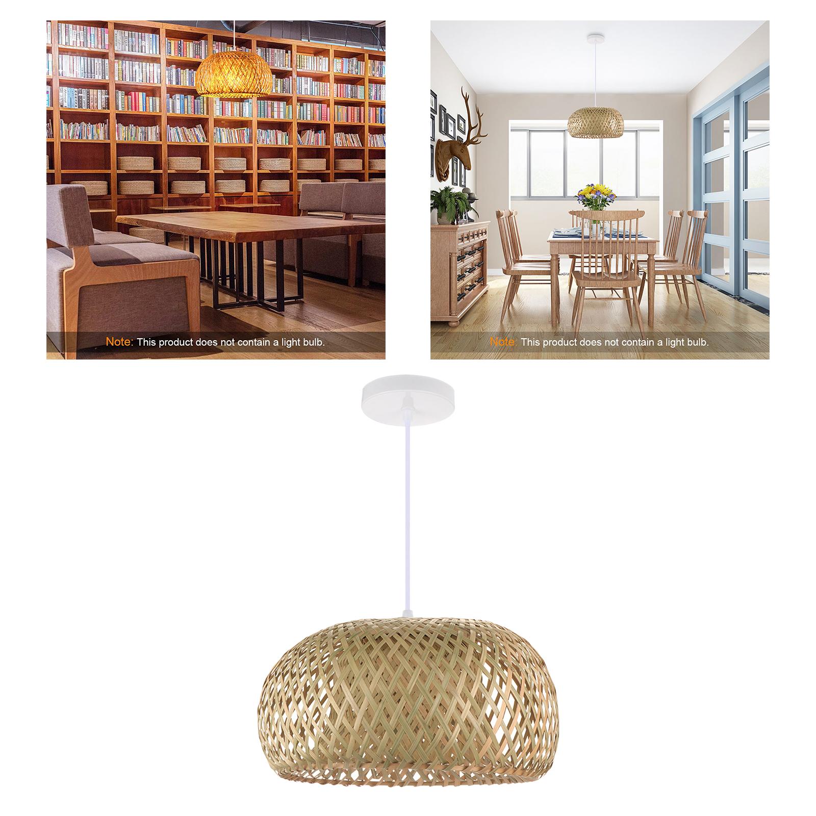 Modern Woven Pendant Ceiling Light Fixture Hotel Hanging Lamp Bedrooms Decor