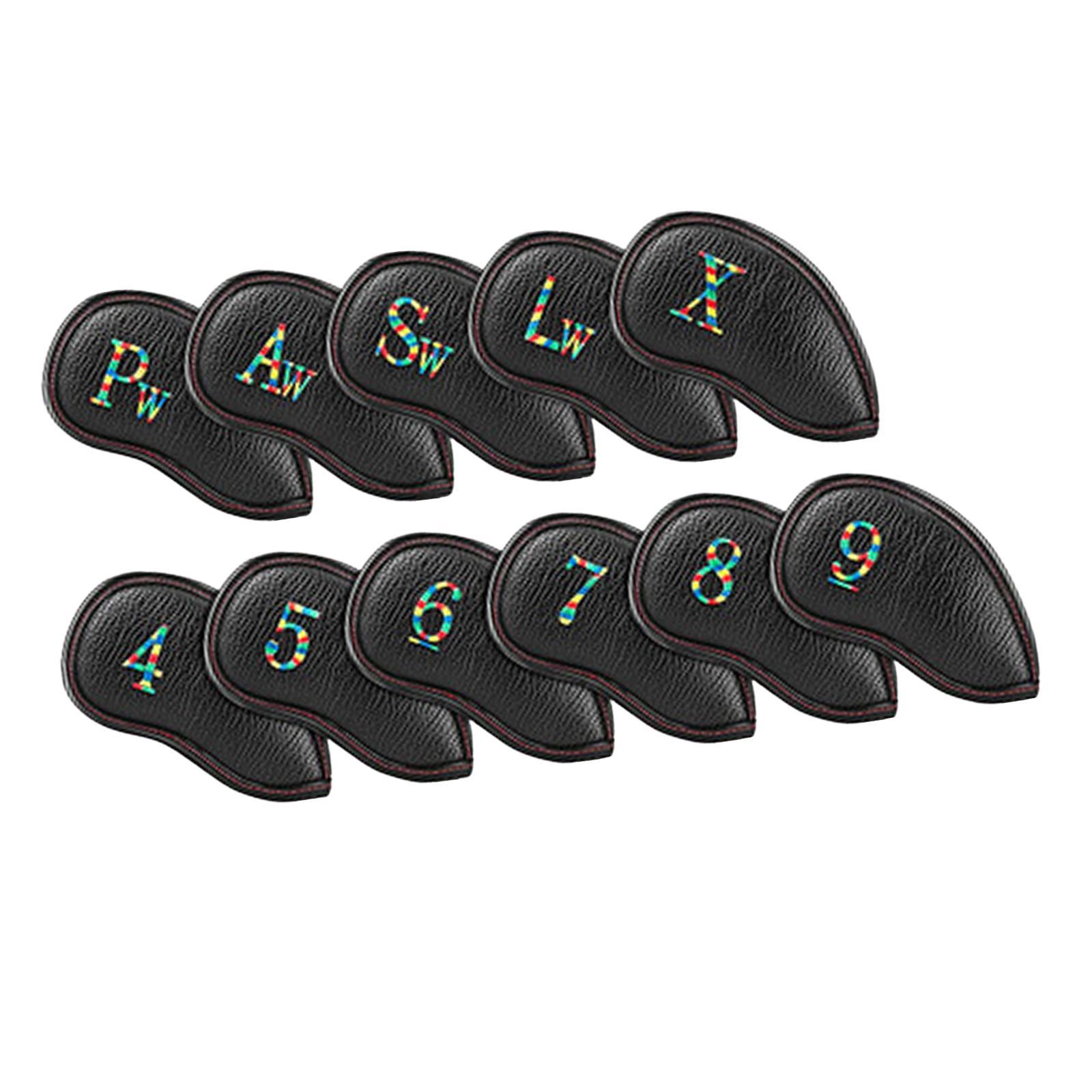 11x Golf Iron Headcover Supplies Gift Durable Club Head Cover for Beginner