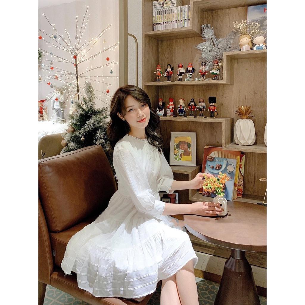 Đầm babydoll phối ren