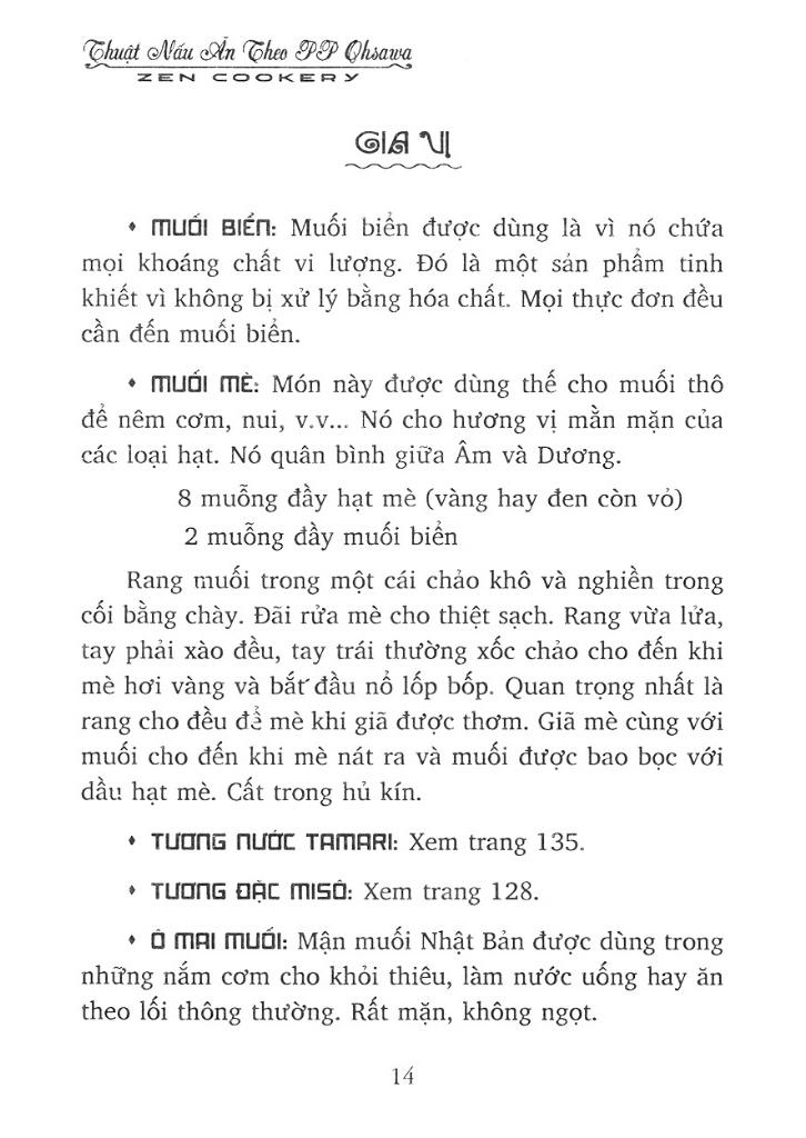 Thuật Nấu Ăn Theo Phương Pháp Ohsawa