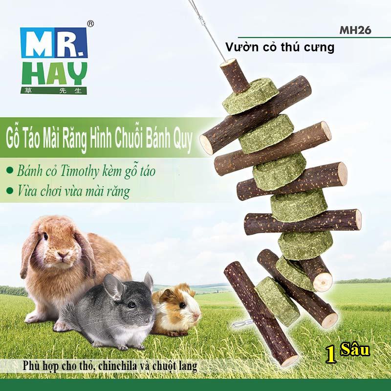 Gỗ Táo Mài Răng Mr.Hay Hình Chuỗi Bánh Quy