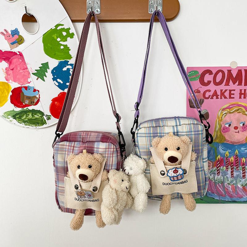 Bag Women's2021New Canvas Messenger Bag Fresh Cute Student Shoulder Bag Korean Style All-Match Japanese Style Small Shou