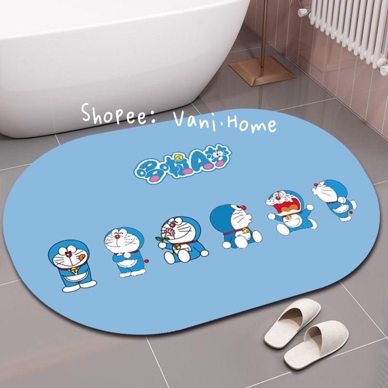 Thảm chùi chân 3D hoạ tiết hoạt hình Doraemon dễ thương- Thảm lau chân nhà tắm, phòng ngủ, phòng khách hình Doremon cute
