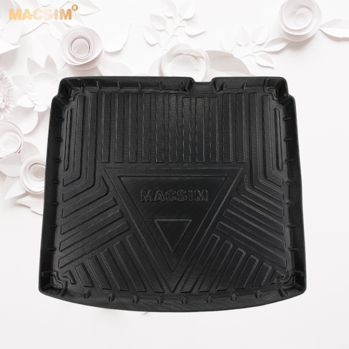 Thảm lót cốp xe ô tô MG ZS nhãn hiệu Macsim chất liệu TPV cao cấp màu đen hàng loại 2
