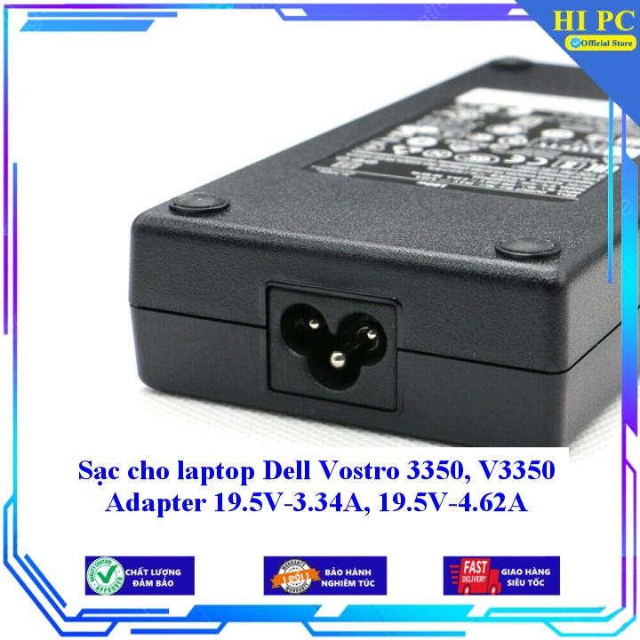 Sạc cho laptop Dell Vostro 3350 V3350 Adapter 19.5V-3.34A 19.5V-4.62A - Kèm Dây nguồn - Hàng Nhập Khẩu