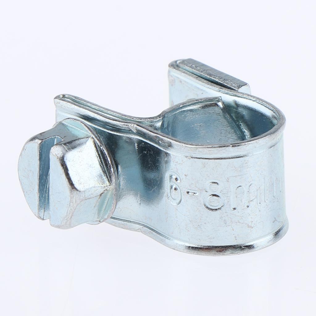 3-4pack 10x Hose Clamps Fuel Line Clips Clamp for Diesel Petrol Pipe 6 - 8mm