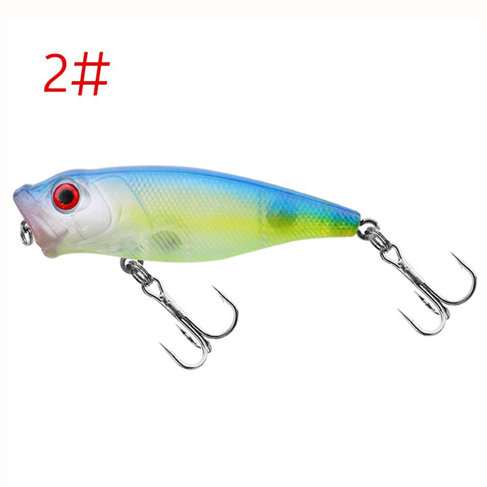 Popper Fishing Lure 7cm 8.5g Hard Bait Artificial Topwater Bass Trout Pike Wobbler Tackle Lure With 2 Treble Hooks