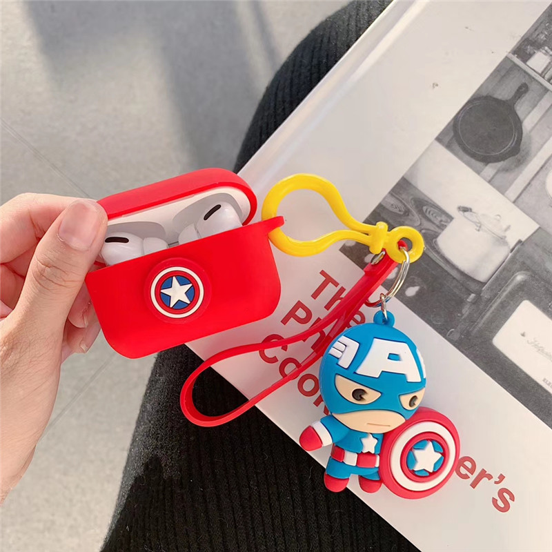 Ốp Silicone dẻo bảo vệ Dành Cho Airpods Pro - Superheros figure - Hàng Chính Hãng